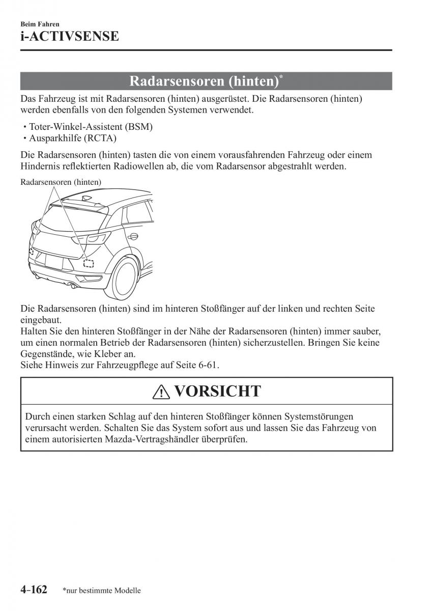 Mazda CX 3 Handbuch / page 307