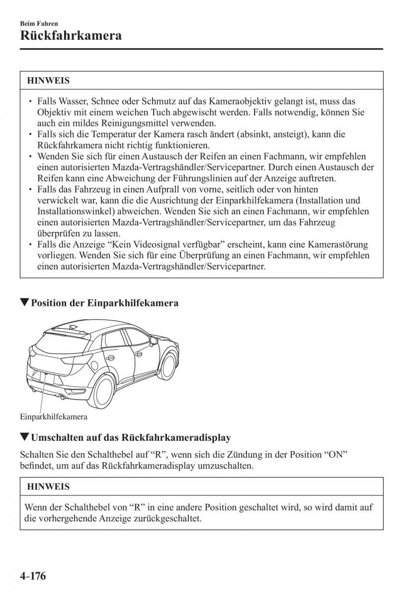 Mazda CX 3 Handbuch / page 321