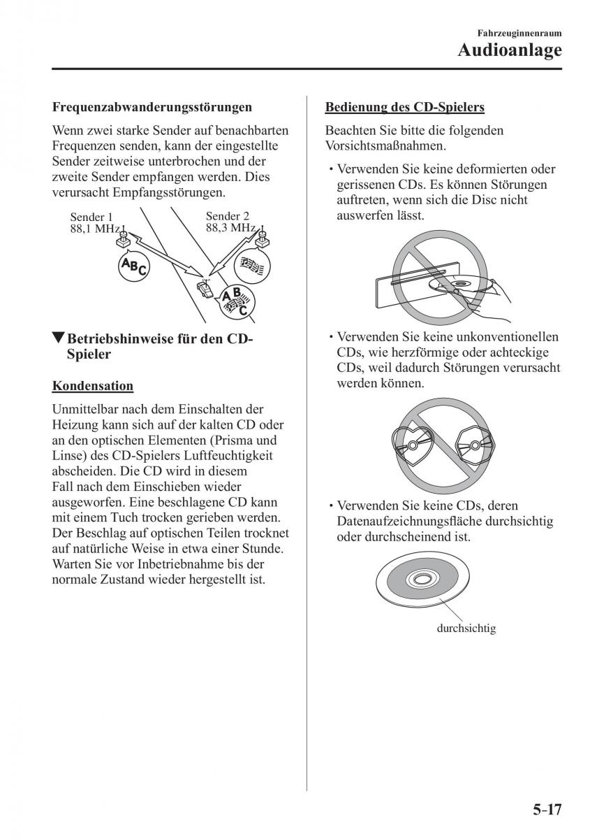 Mazda CX 3 Handbuch / page 352