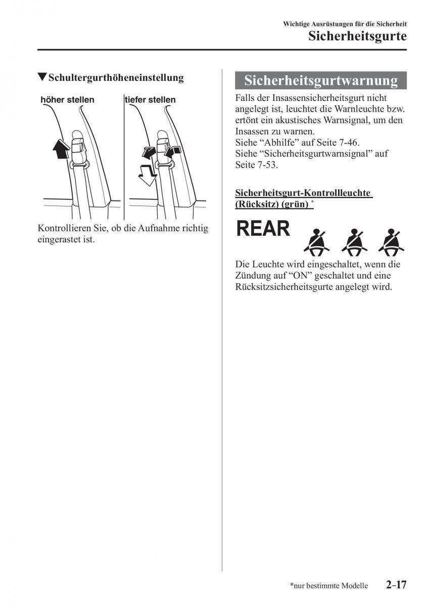 Mazda CX 3 Handbuch / page 38