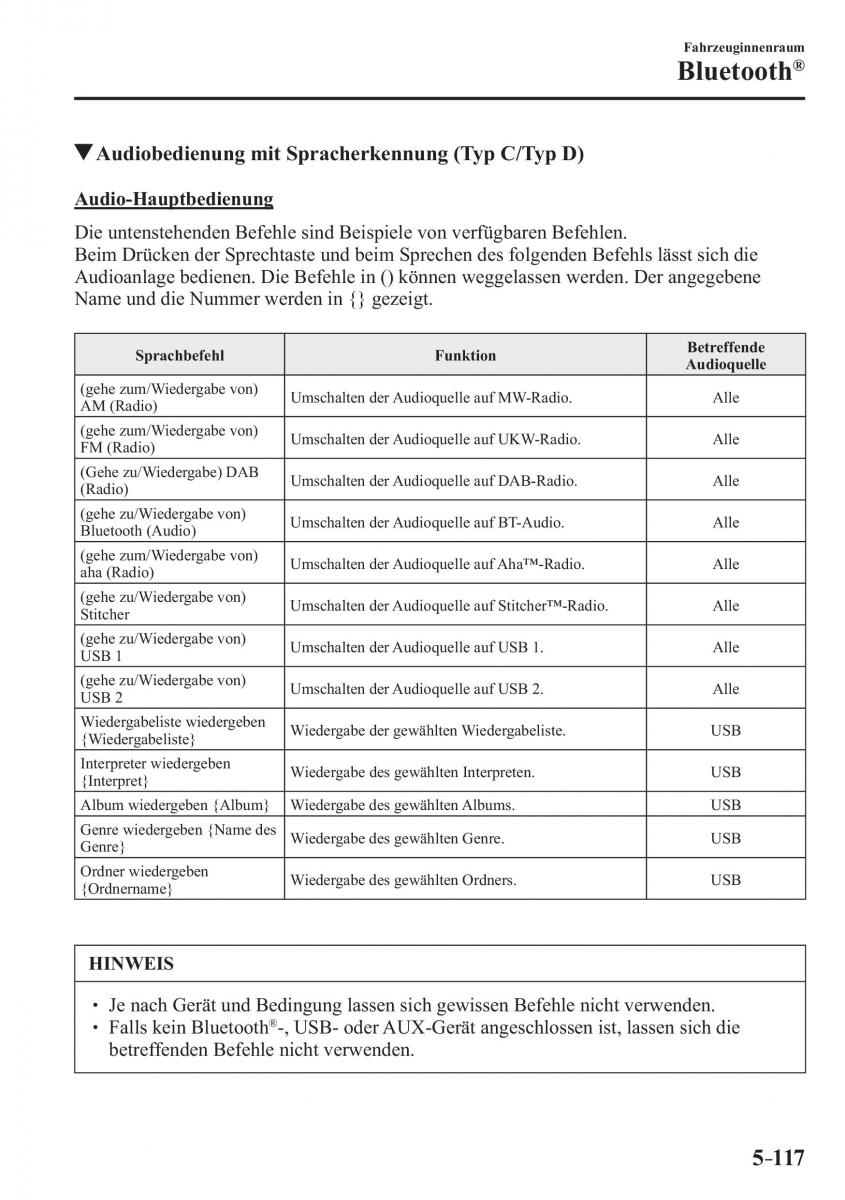 Mazda CX 3 Handbuch / page 452