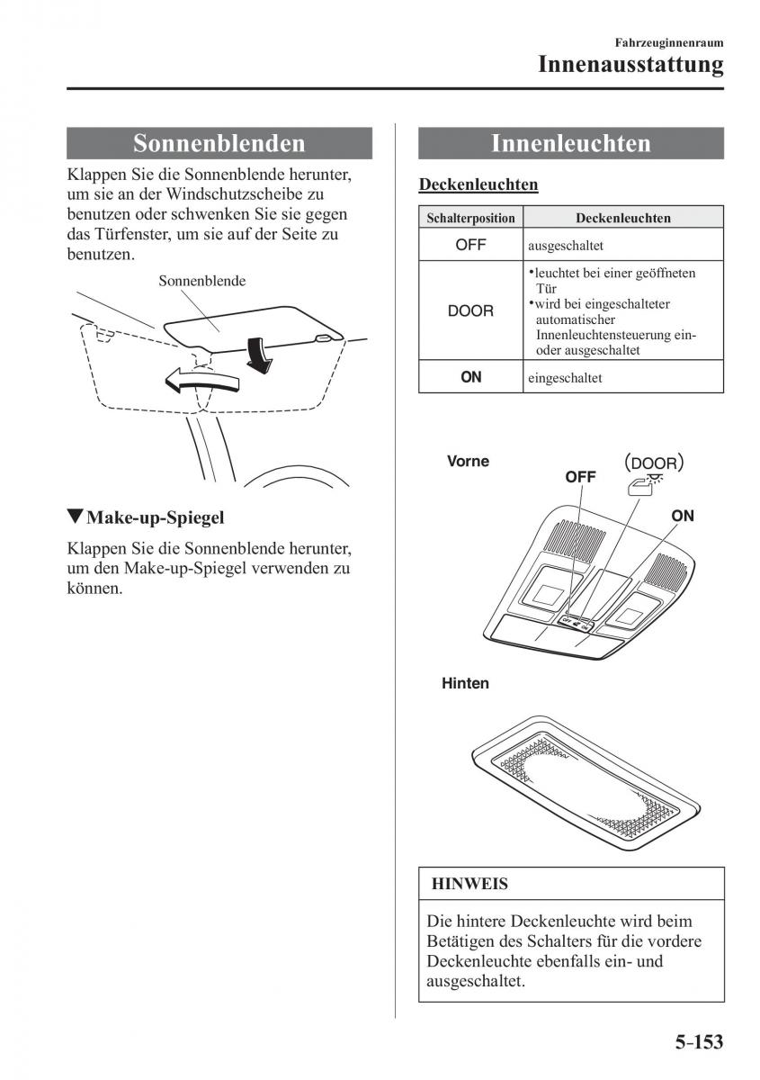 Mazda CX 3 Handbuch / page 488