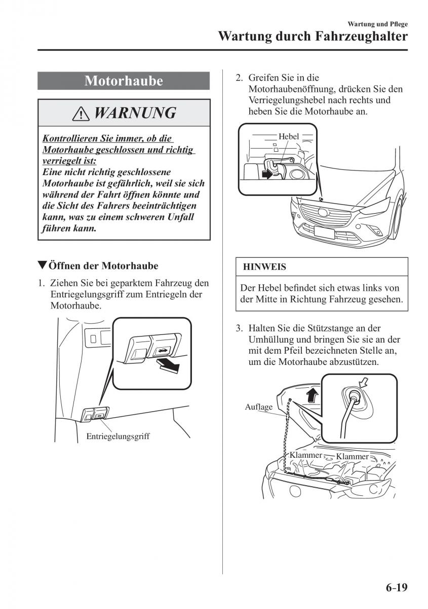 Mazda CX 3 Handbuch / page 518