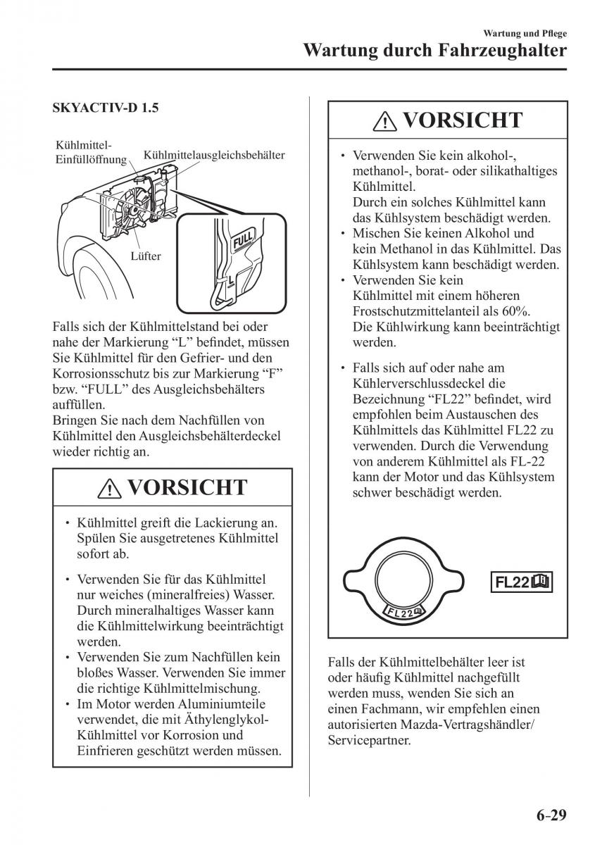 Mazda CX 3 Handbuch / page 528