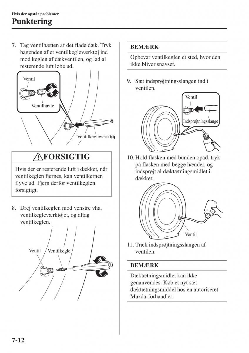 Mazda CX 3 Bilens instruktionsbog / page 542