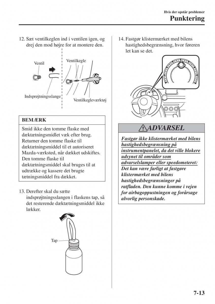 Mazda CX 3 Bilens instruktionsbog / page 543