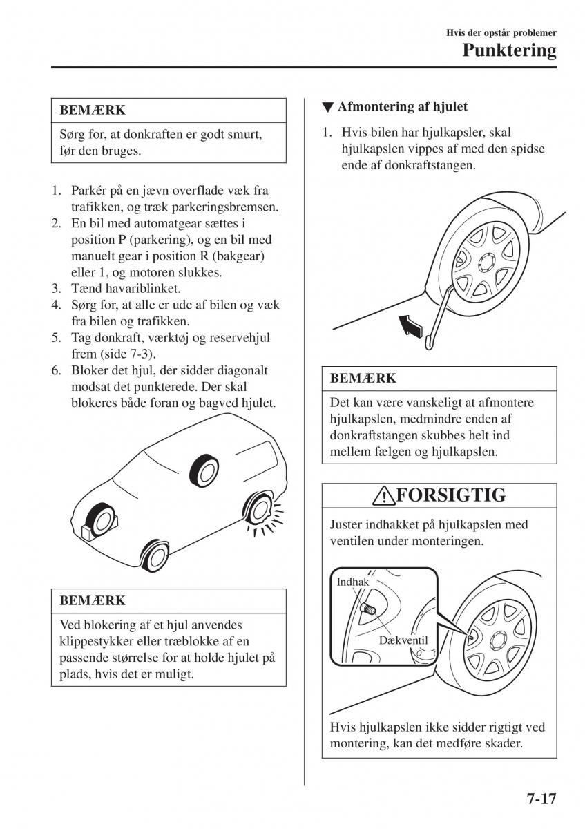 Mazda CX 3 Bilens instruktionsbog / page 547