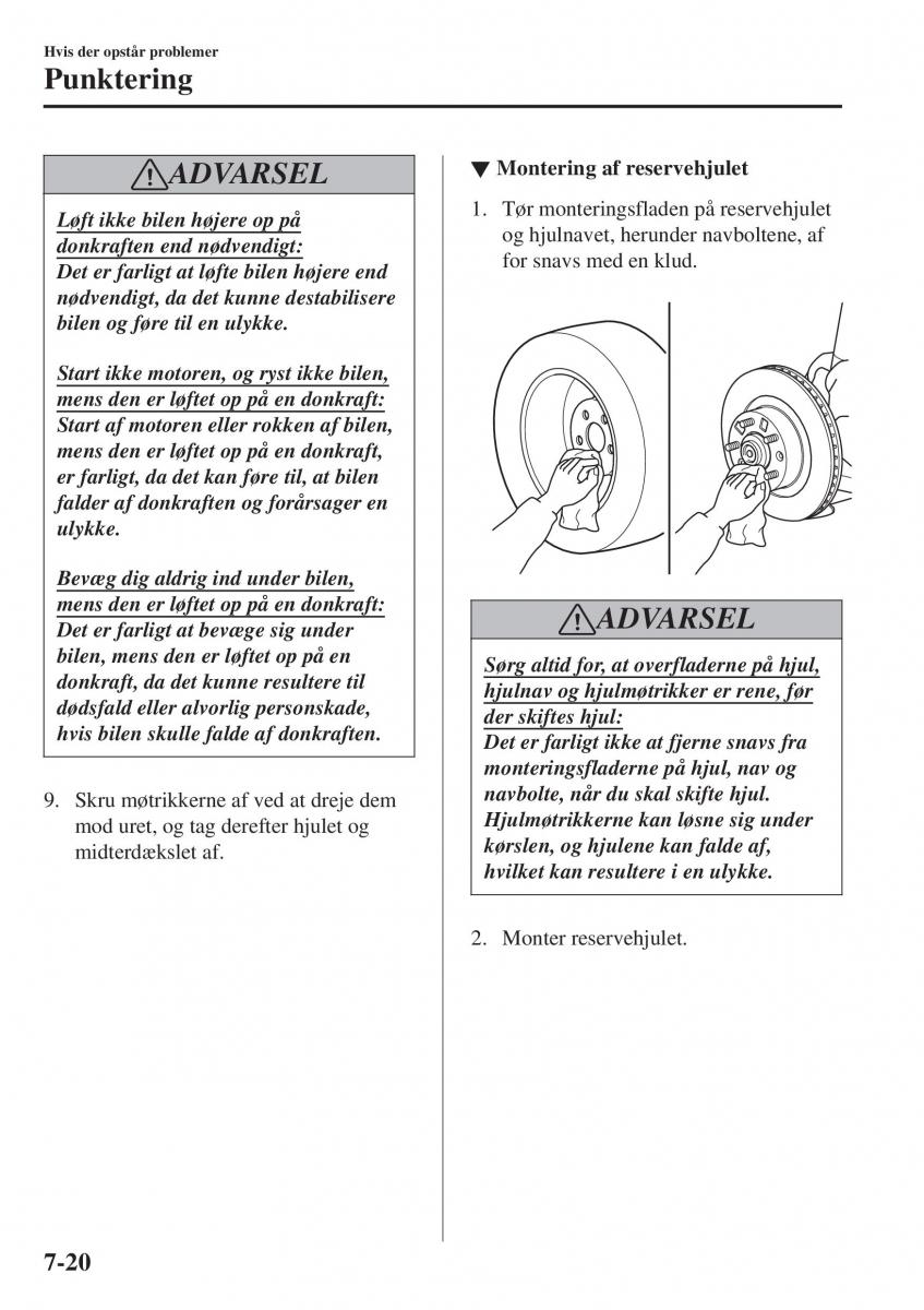 Mazda CX 3 Bilens instruktionsbog / page 550