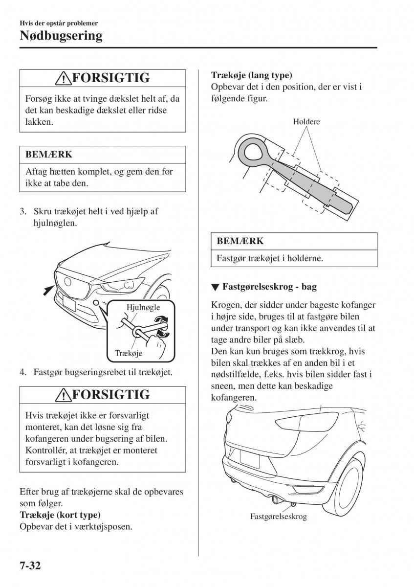 Mazda CX 3 Bilens instruktionsbog / page 562