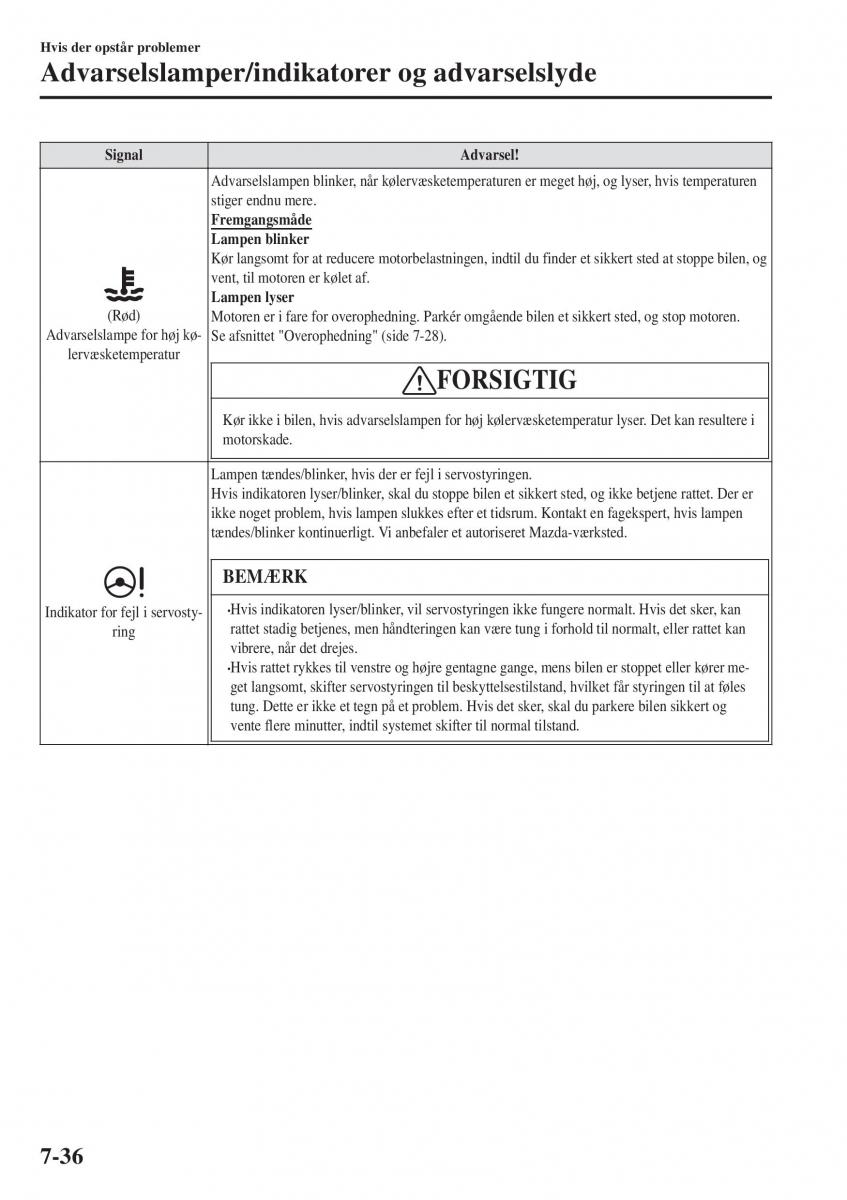 Mazda CX 3 Bilens instruktionsbog / page 566