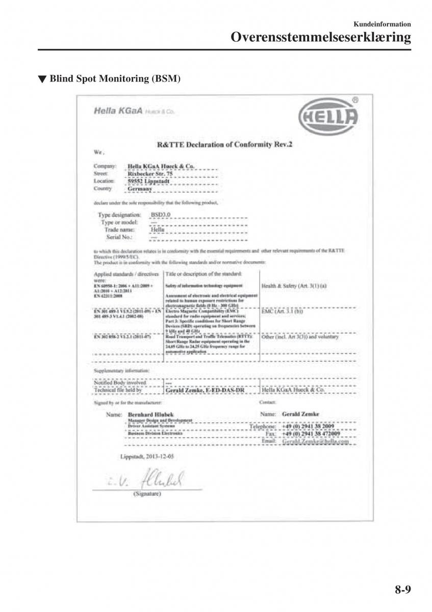 Mazda CX 3 Bilens instruktionsbog / page 593