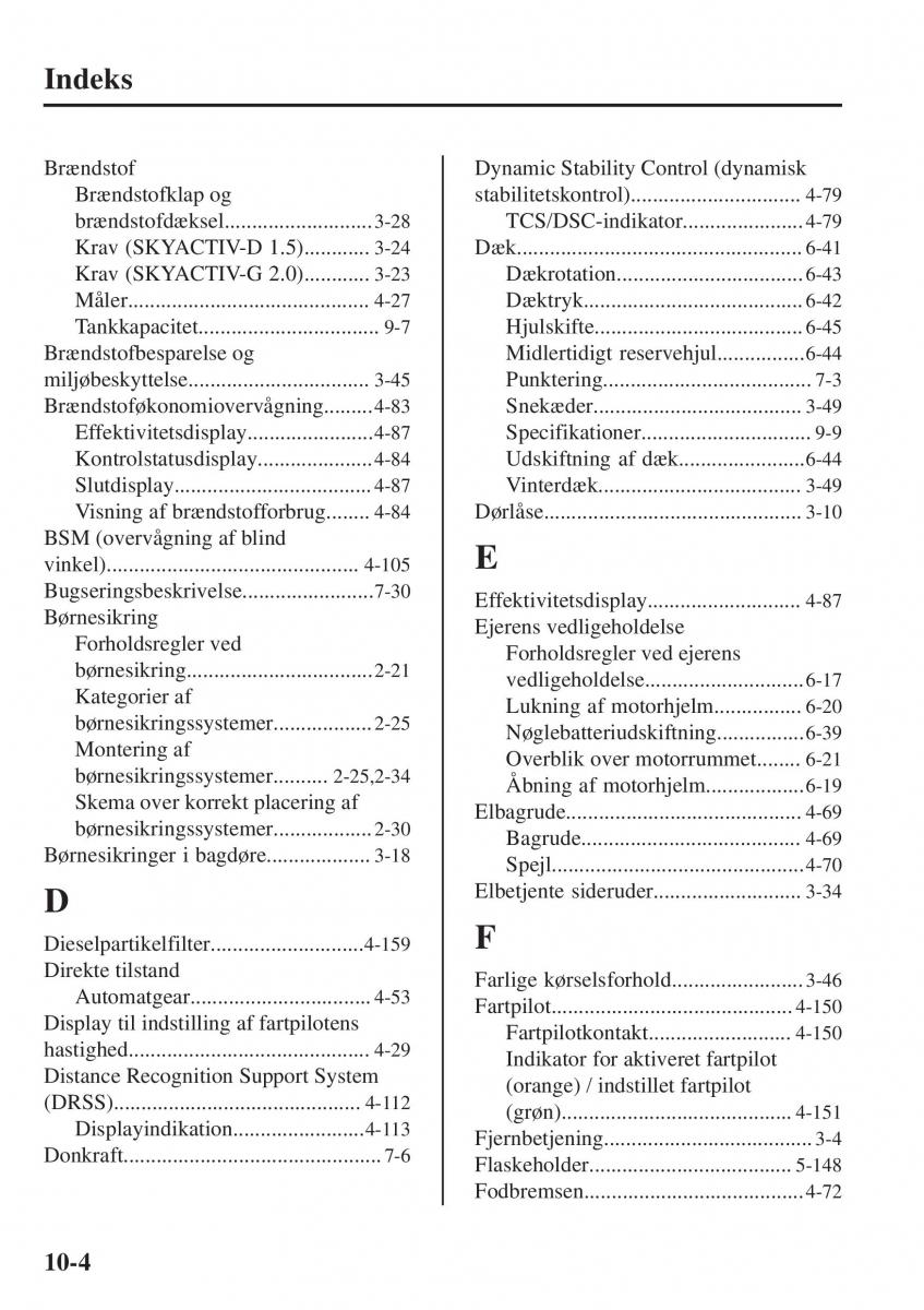 Mazda CX 3 Bilens instruktionsbog / page 632