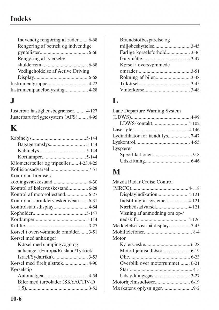 Mazda CX 3 Bilens instruktionsbog / page 634