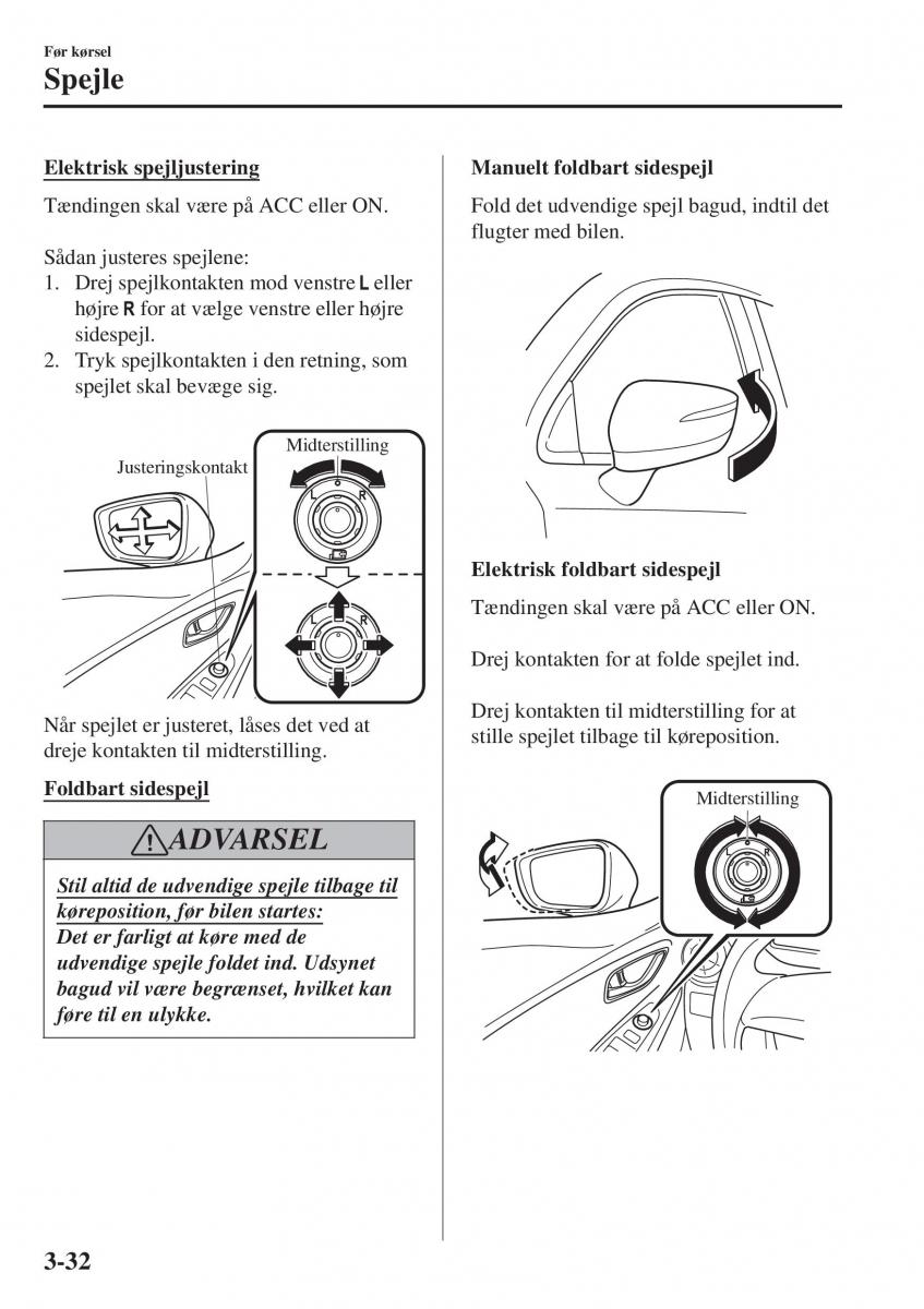 Mazda CX 3 Bilens instruktionsbog / page 108