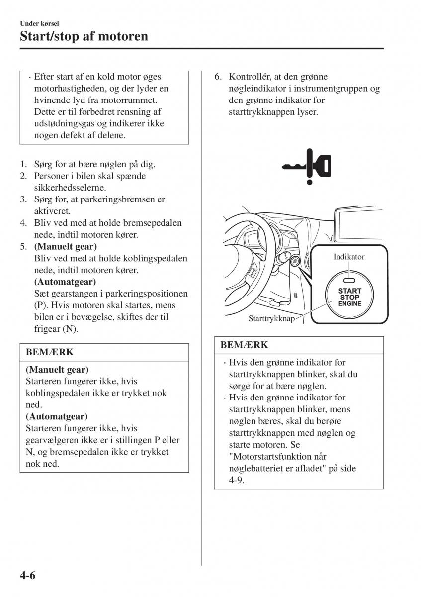 Mazda CX 3 Bilens instruktionsbog / page 142