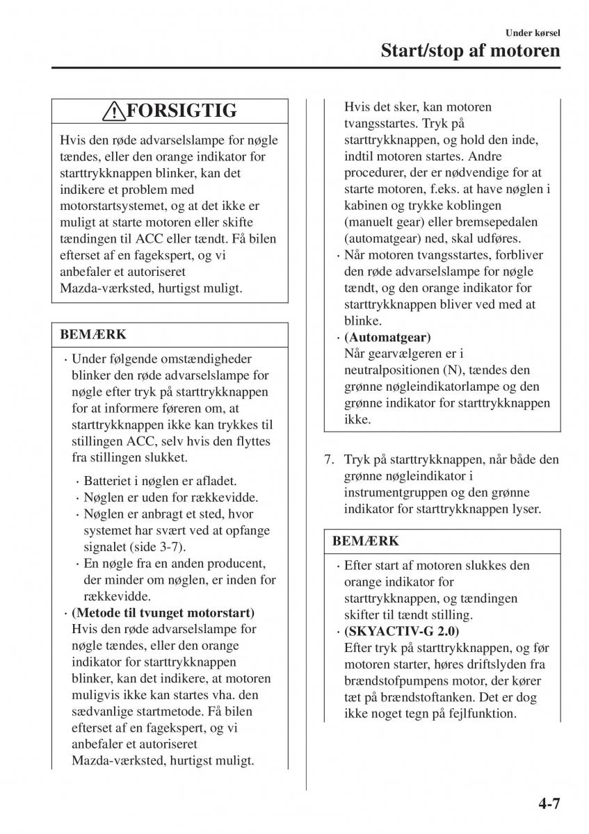 Mazda CX 3 Bilens instruktionsbog / page 143