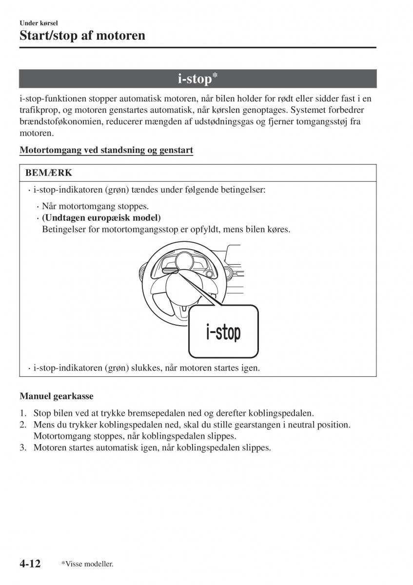 Mazda CX 3 Bilens instruktionsbog / page 148