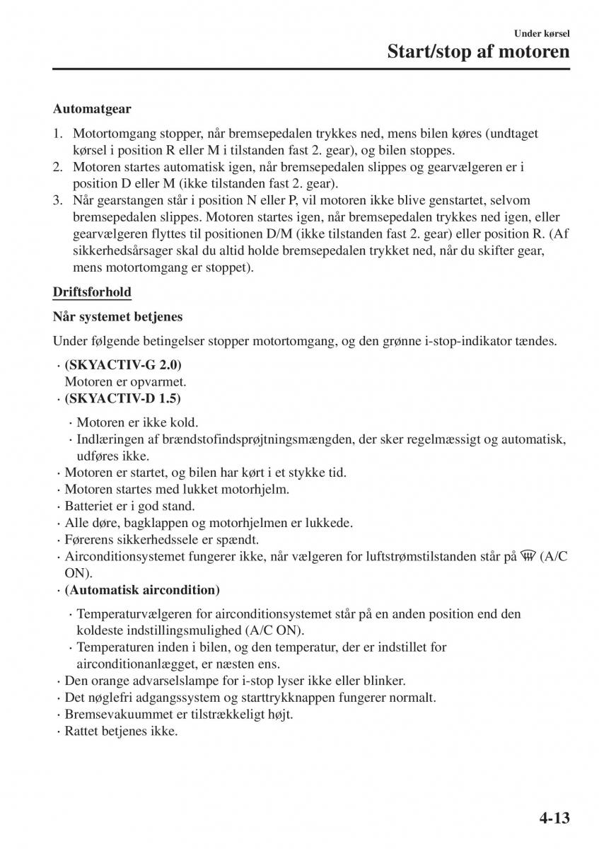 Mazda CX 3 Bilens instruktionsbog / page 149