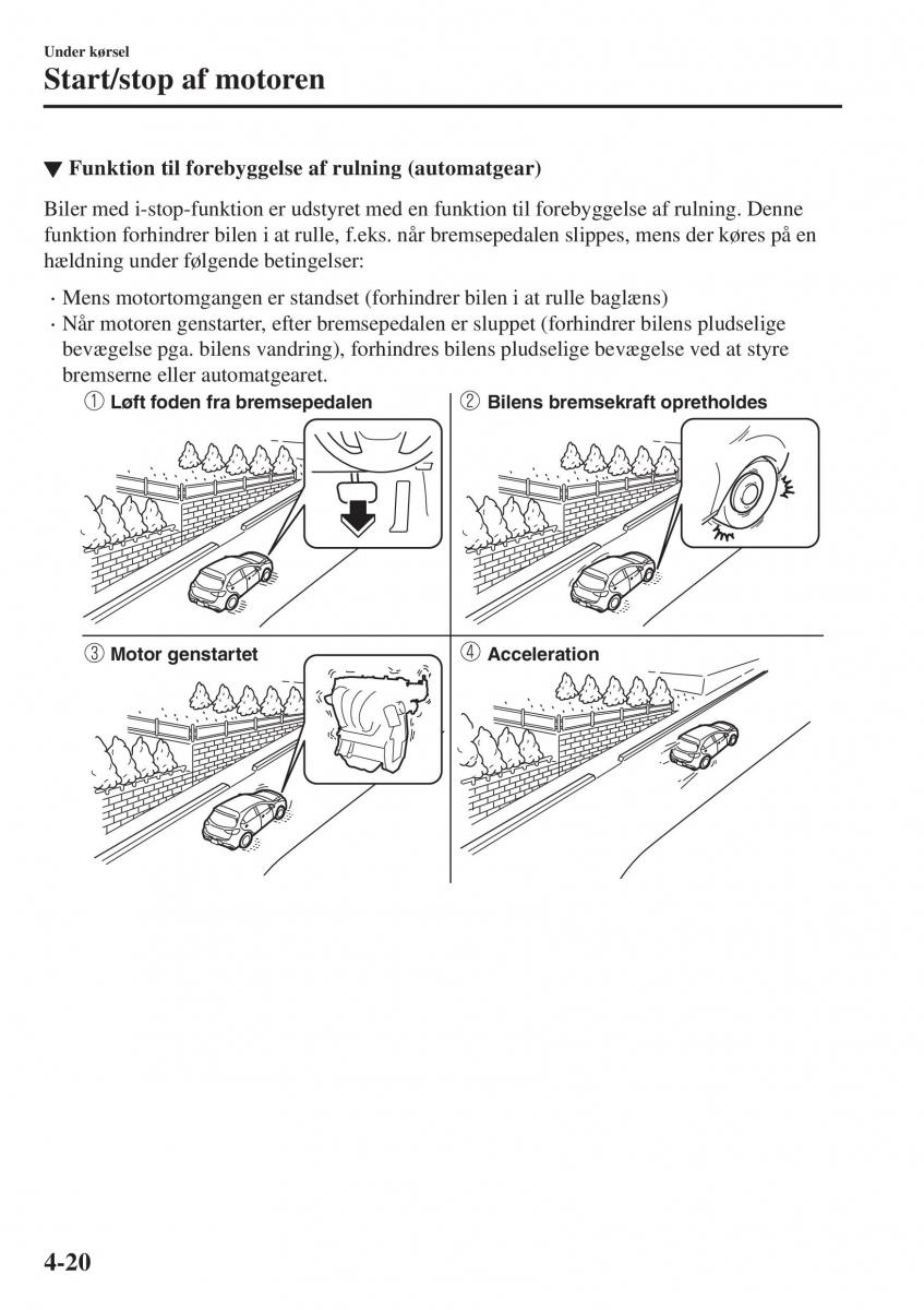 Mazda CX 3 Bilens instruktionsbog / page 156