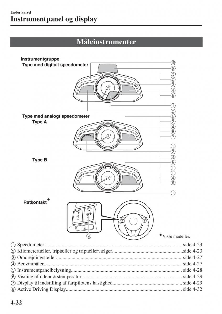 Mazda CX 3 Bilens instruktionsbog / page 158