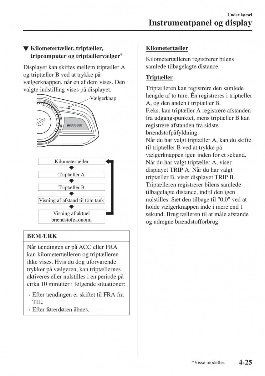 Mazda CX 3 Bilens instruktionsbog / page 161