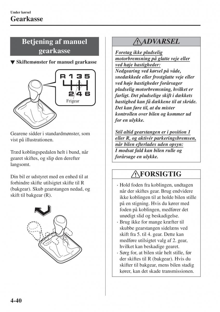 Mazda CX 3 Bilens instruktionsbog / page 176