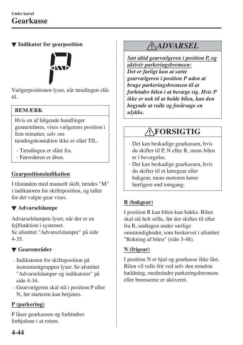 Mazda CX 3 Bilens instruktionsbog / page 180