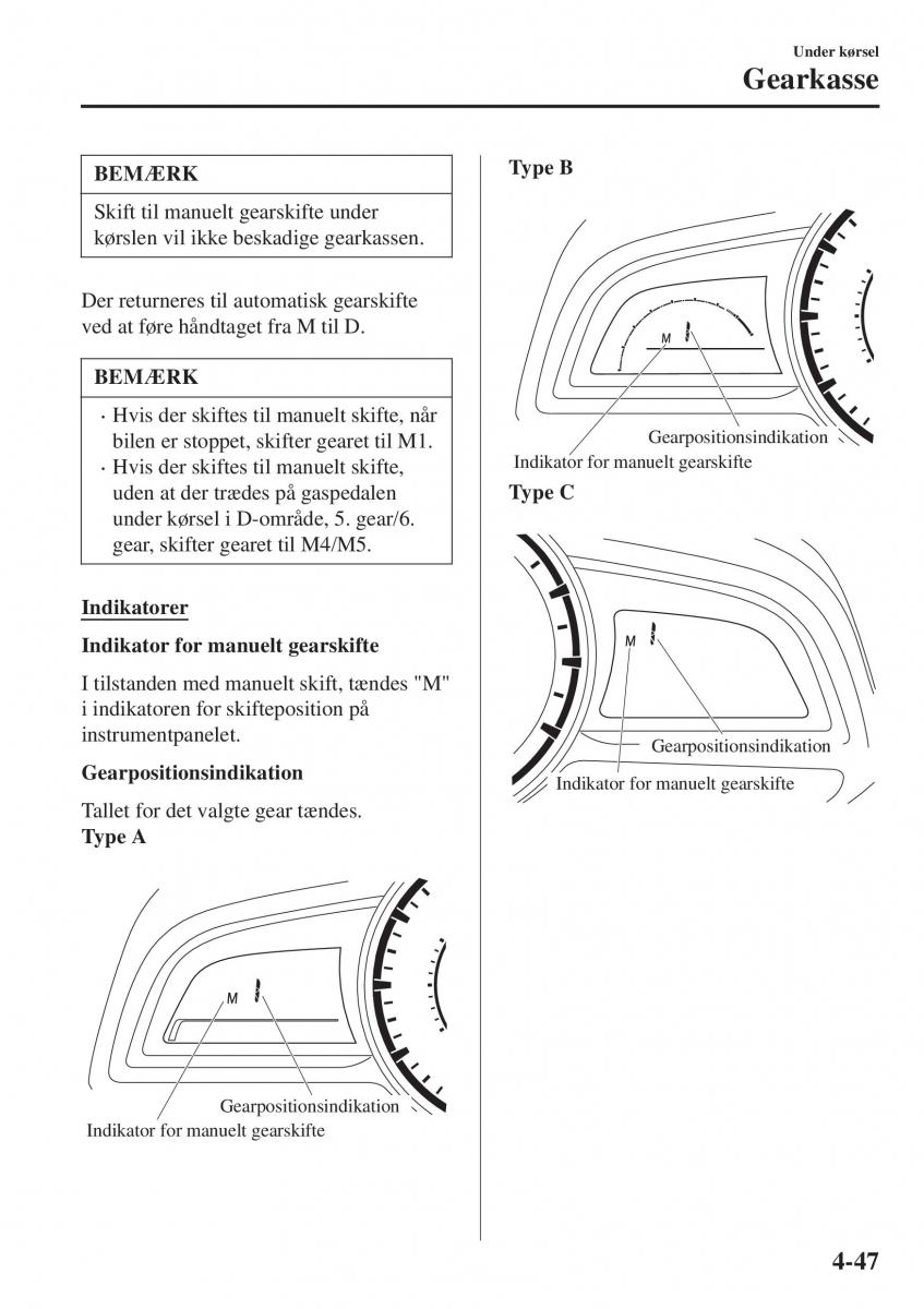 Mazda CX 3 Bilens instruktionsbog / page 183