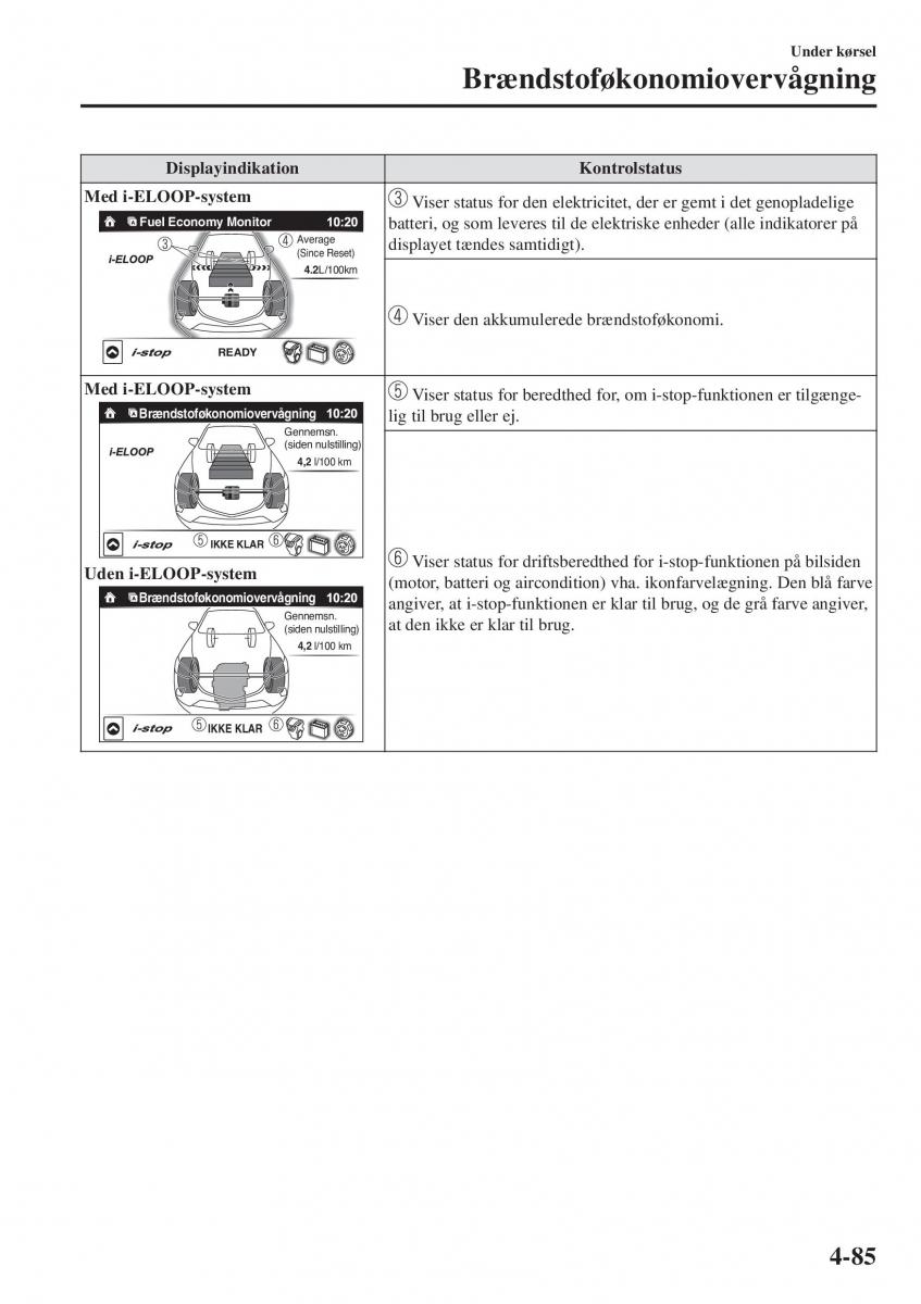 Mazda CX 3 Bilens instruktionsbog / page 221