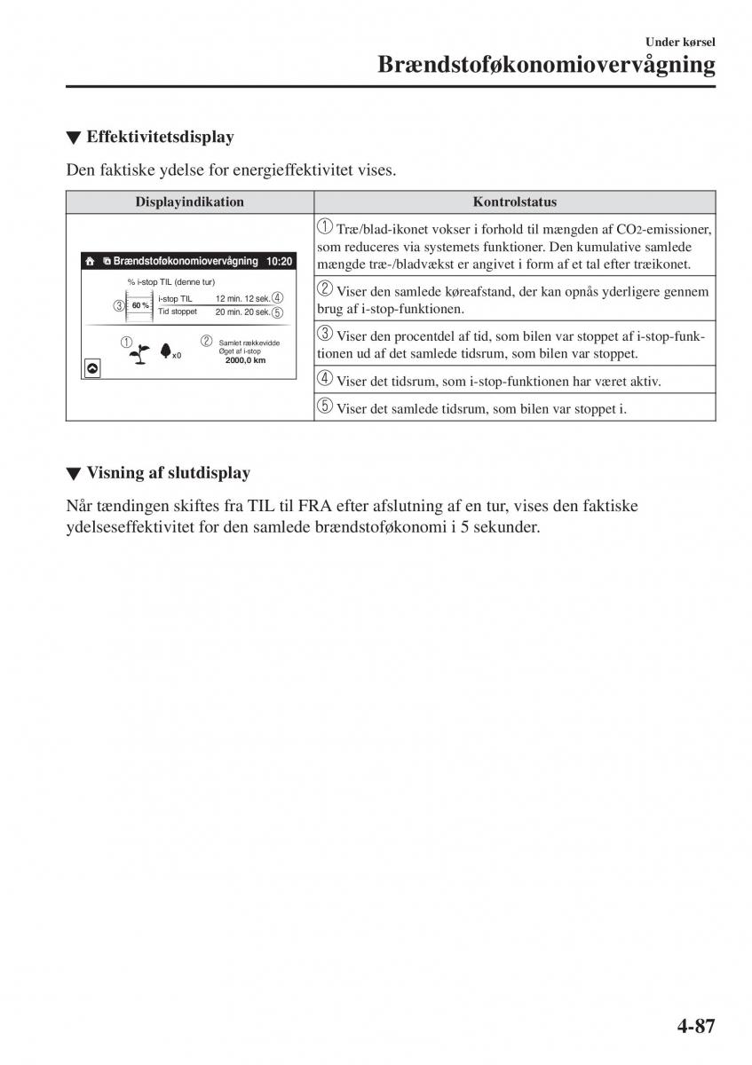 Mazda CX 3 Bilens instruktionsbog / page 223