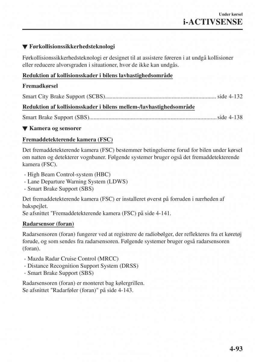 Mazda CX 3 Bilens instruktionsbog / page 229