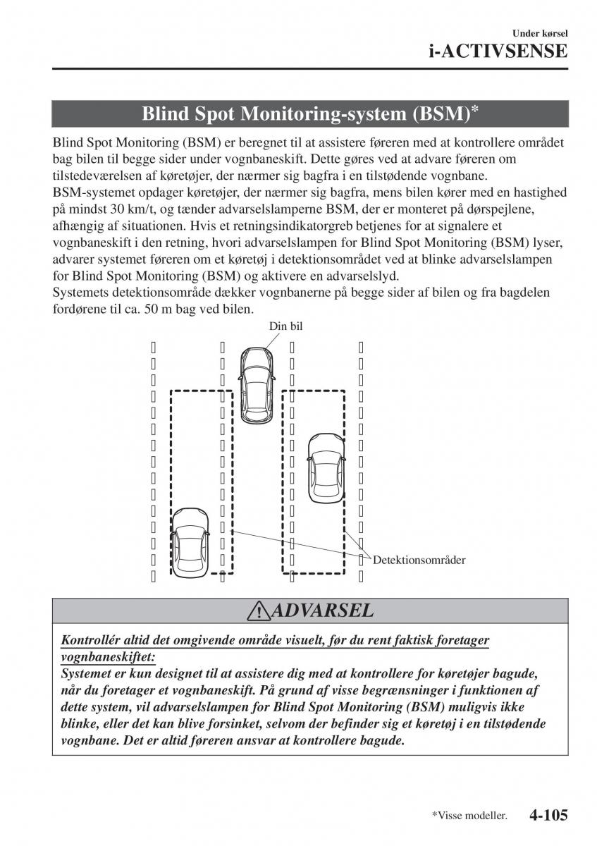 Mazda CX 3 Bilens instruktionsbog / page 241