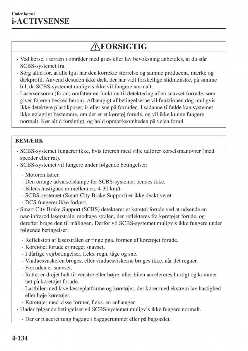 Mazda CX 3 Bilens instruktionsbog / page 270