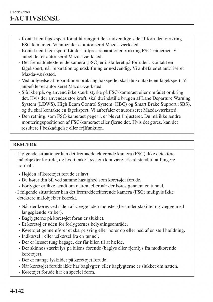 Mazda CX 3 Bilens instruktionsbog / page 278