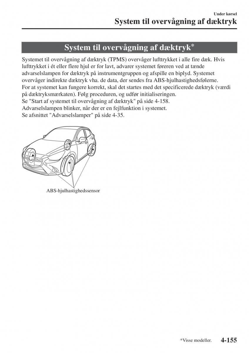 Mazda CX 3 Bilens instruktionsbog / page 291