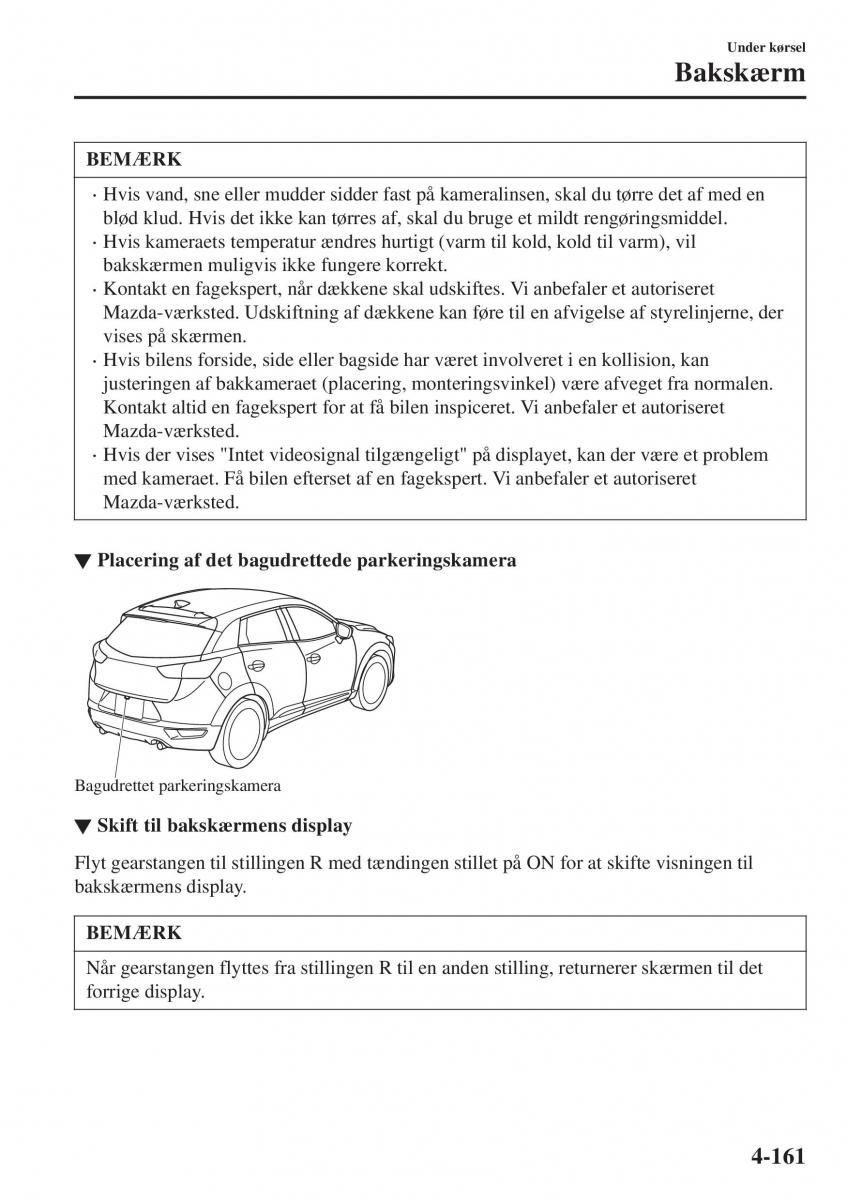 Mazda CX 3 Bilens instruktionsbog / page 297