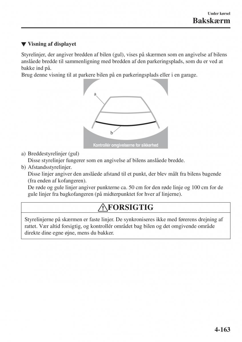 Mazda CX 3 Bilens instruktionsbog / page 299