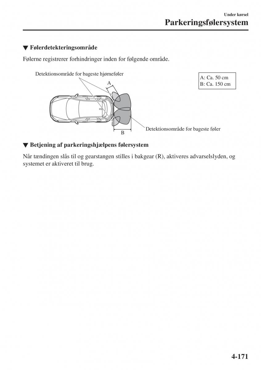 Mazda CX 3 Bilens instruktionsbog / page 307