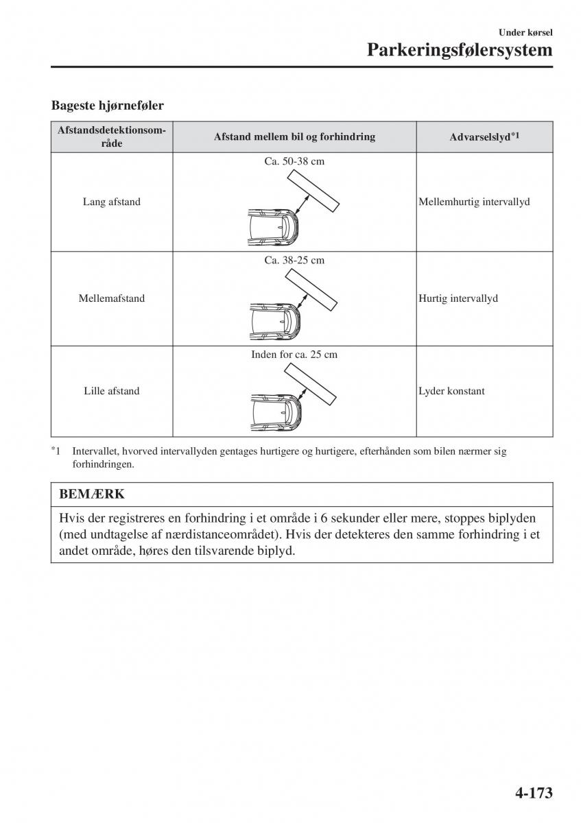 Mazda CX 3 Bilens instruktionsbog / page 309