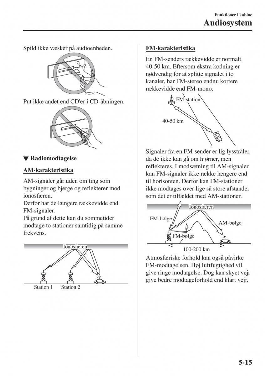 Mazda CX 3 Bilens instruktionsbog / page 325