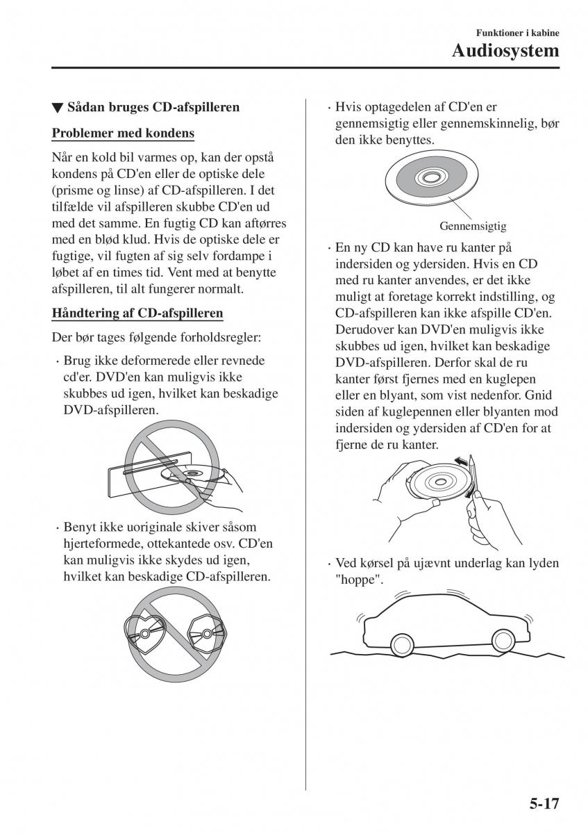 Mazda CX 3 Bilens instruktionsbog / page 327