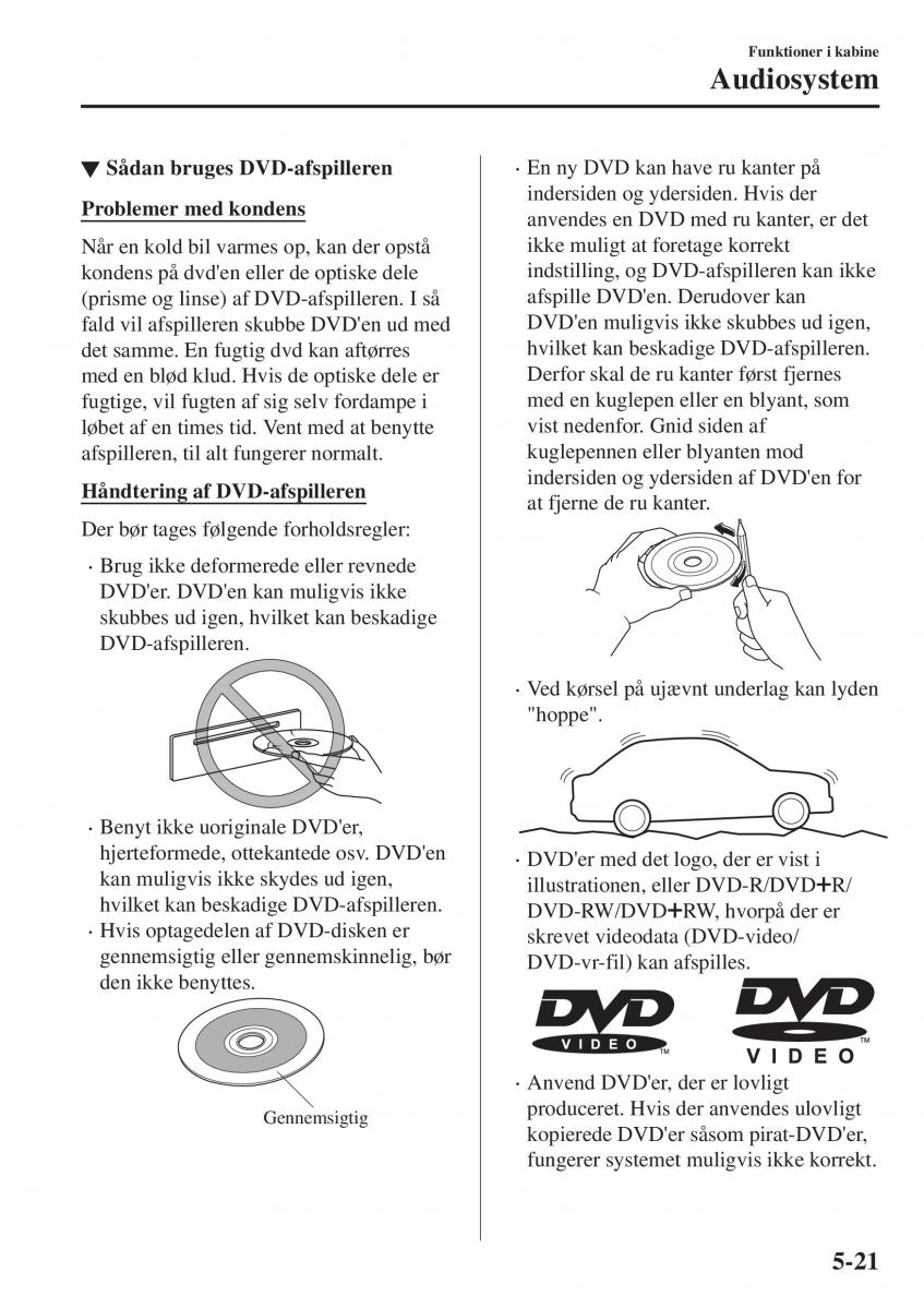 Mazda CX 3 Bilens instruktionsbog / page 331