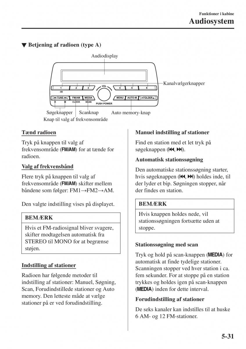 Mazda CX 3 Bilens instruktionsbog / page 341