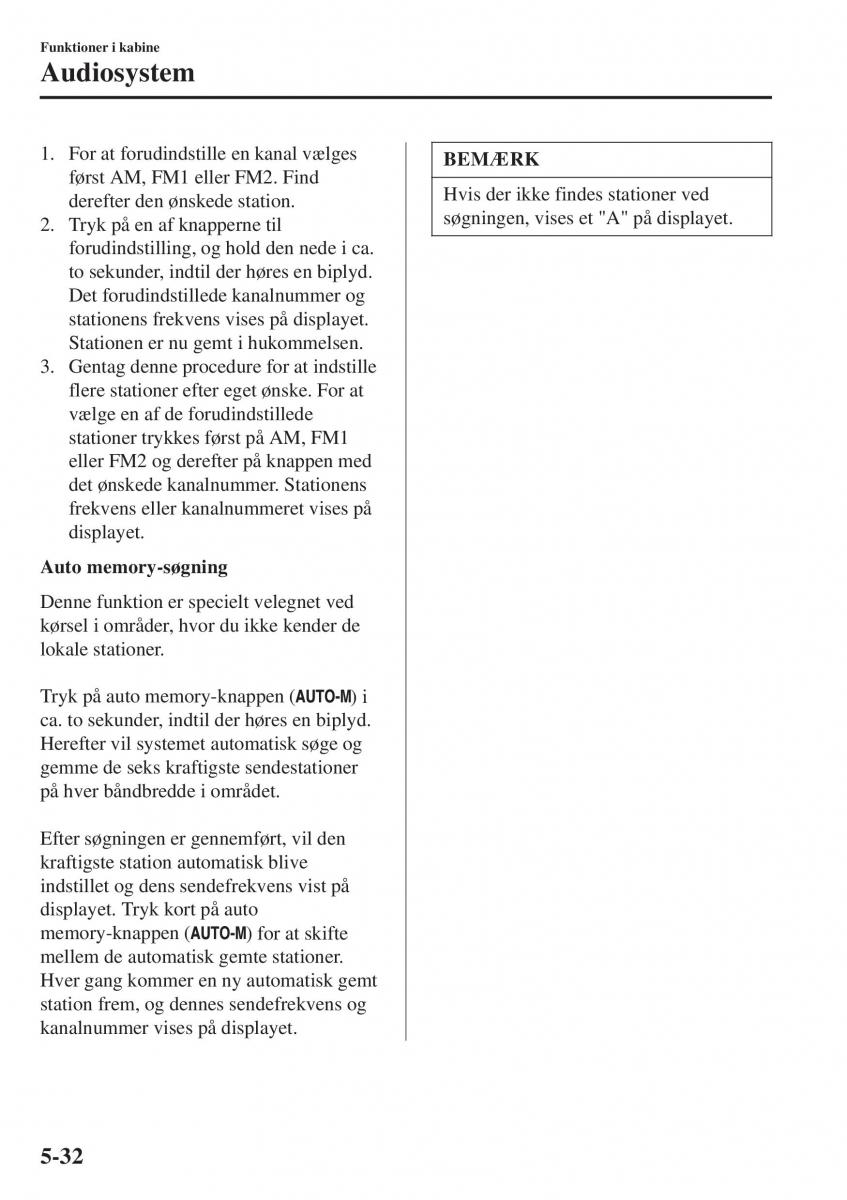 Mazda CX 3 Bilens instruktionsbog / page 342