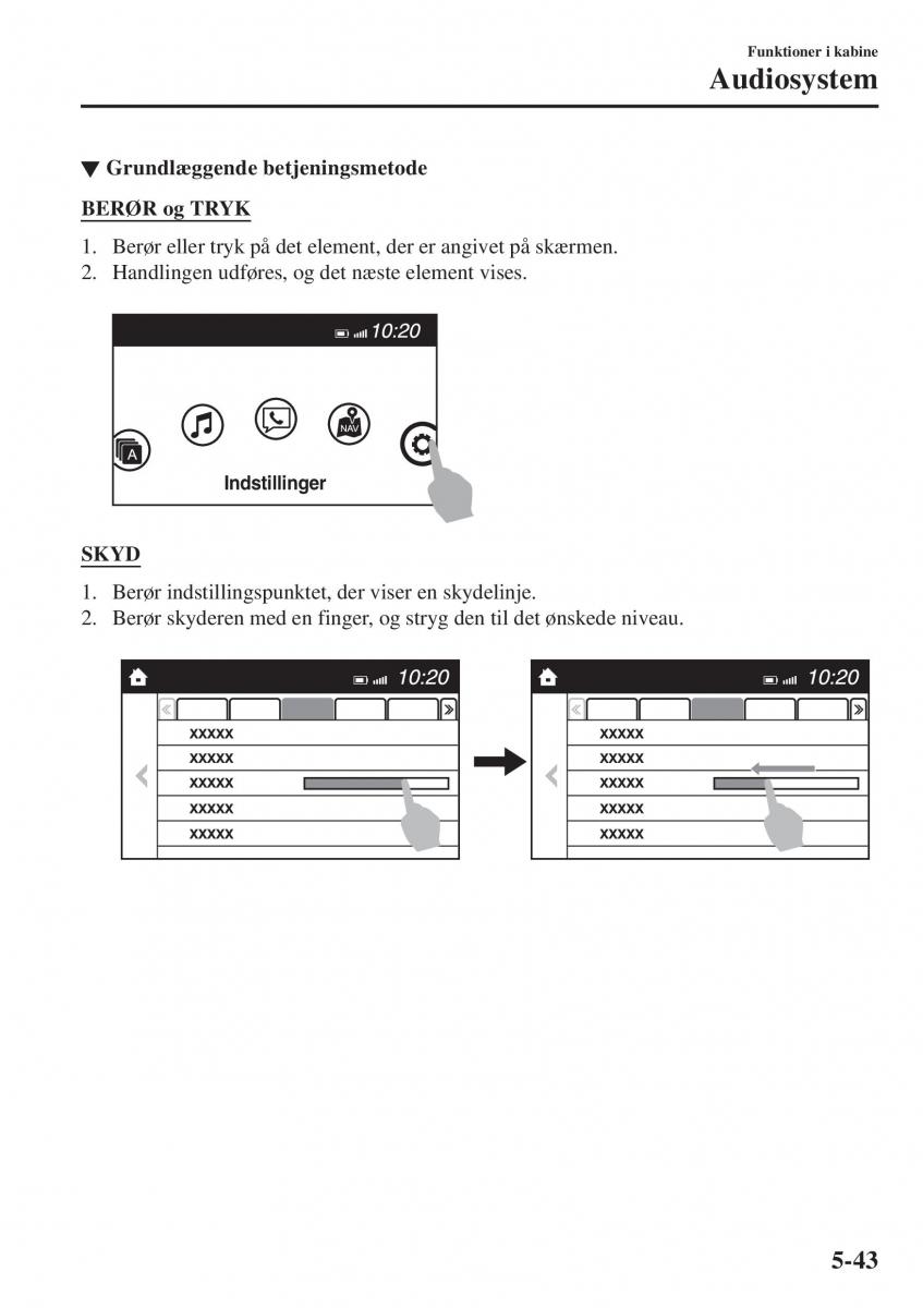 Mazda CX 3 Bilens instruktionsbog / page 353