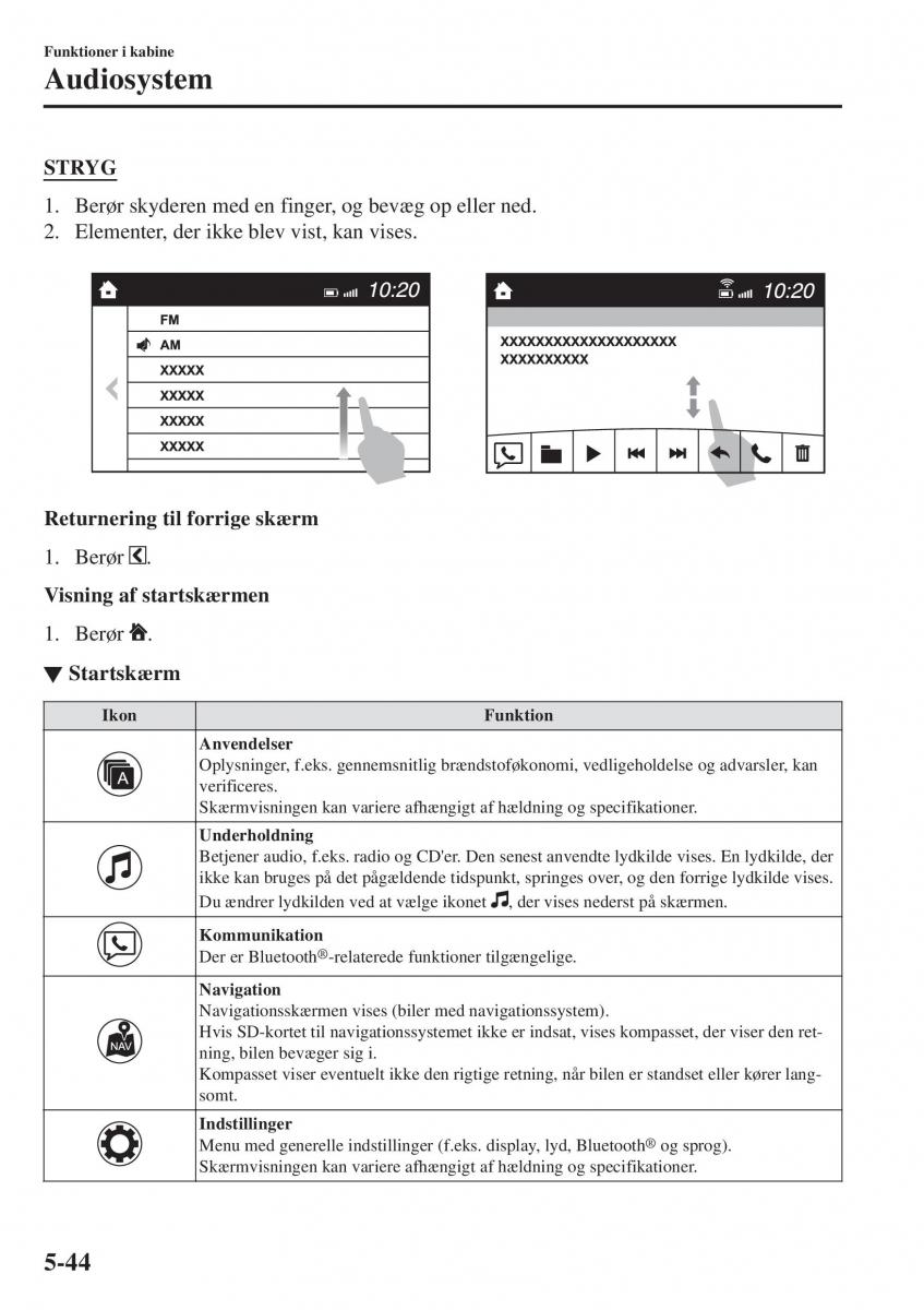 Mazda CX 3 Bilens instruktionsbog / page 354