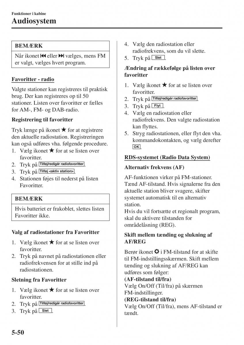 Mazda CX 3 Bilens instruktionsbog / page 360