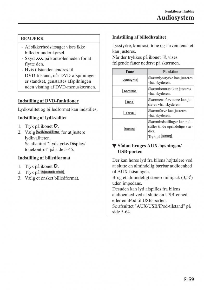 Mazda CX 3 Bilens instruktionsbog / page 369