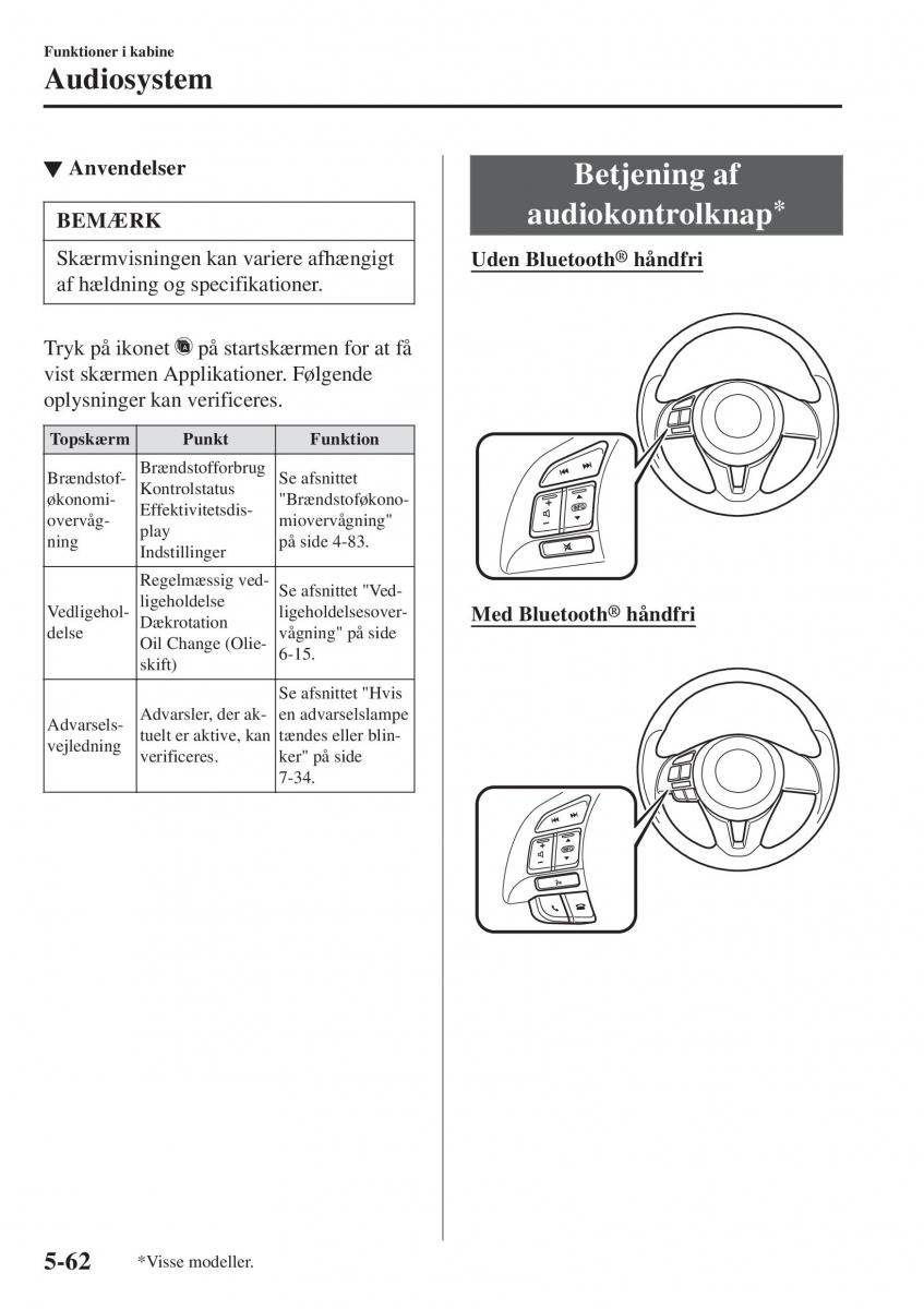 Mazda CX 3 Bilens instruktionsbog / page 372