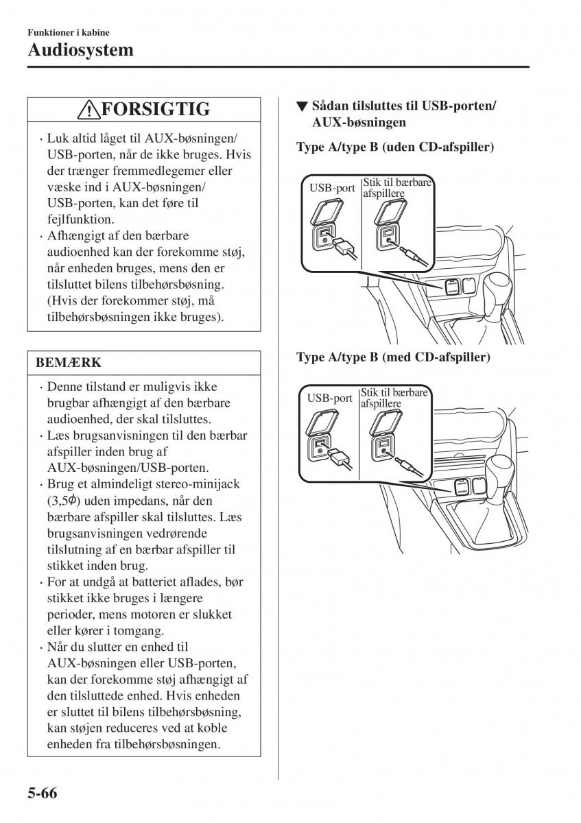 Mazda CX 3 Bilens instruktionsbog / page 376